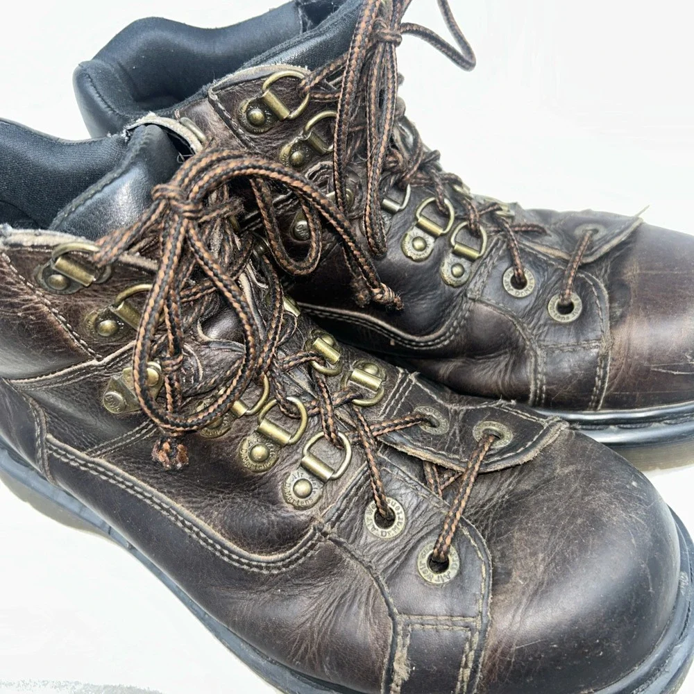 Dr Martens Mens Size 8 Vintage 8699 Boots Brown, VTG‎